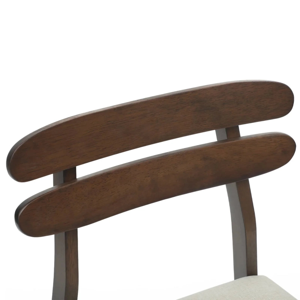Sedia da pranzo 2 pcs Marrone chiaro e chiaro 42020510