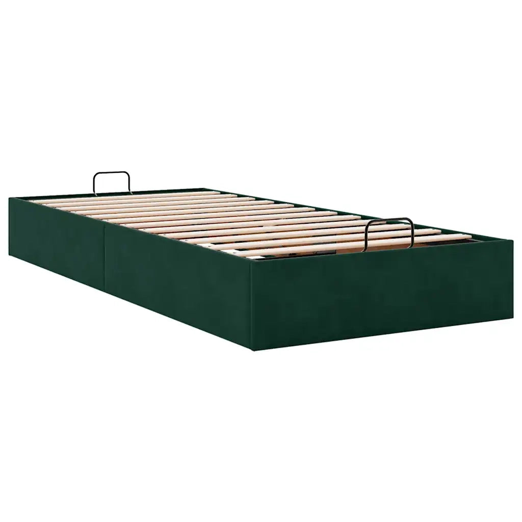 Struttura Letto Pouf Senza Materasso 90x190 cm Velluto