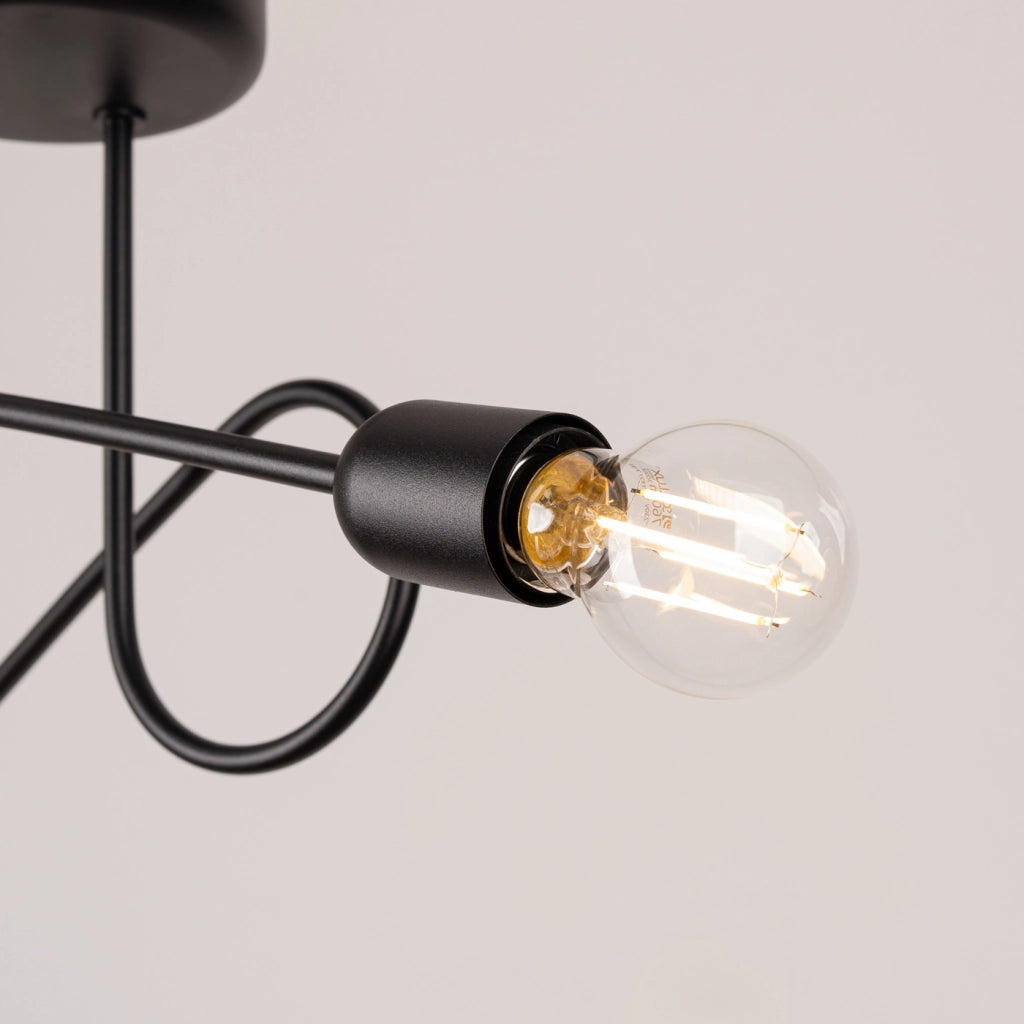 Lampadario LOOP 2 nero
