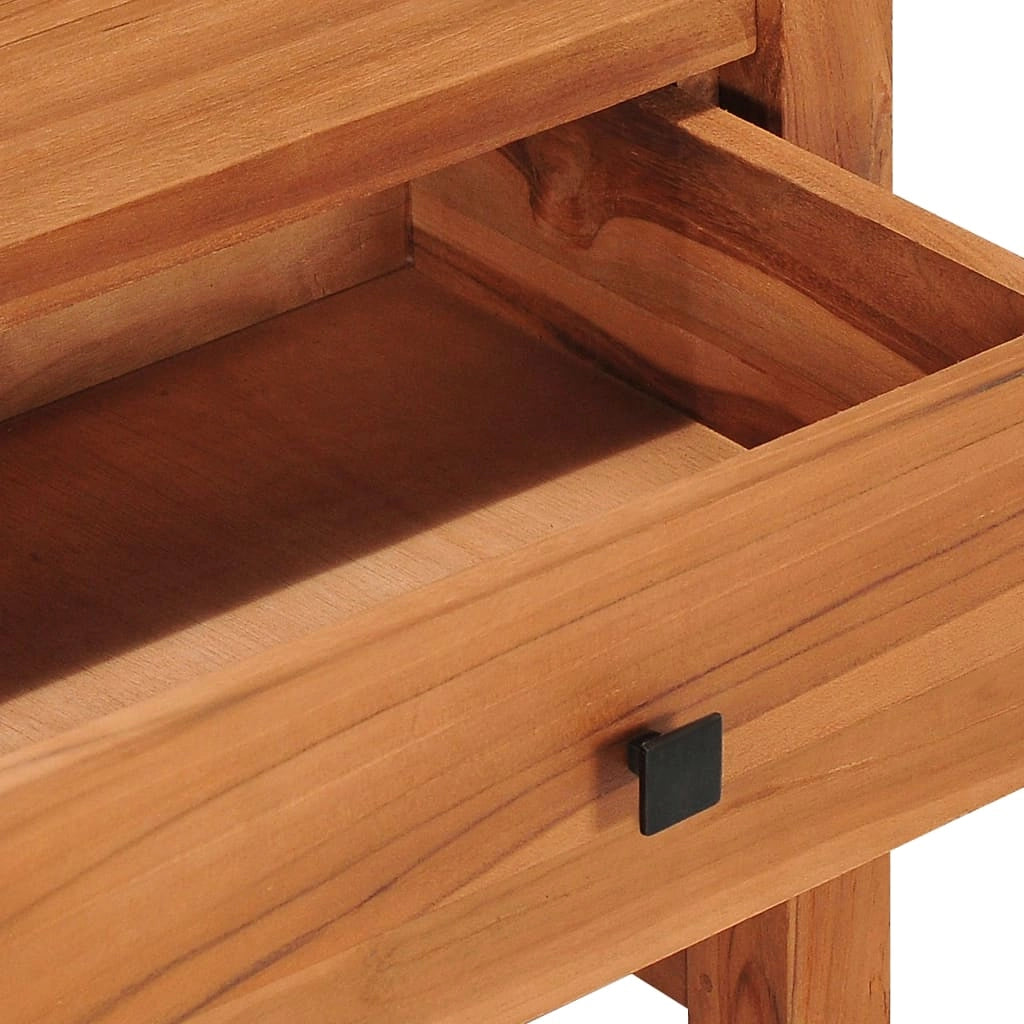Mobile TV multimediale scaffale TV credenza mobile TV sala da pranzo soggiorno camera da letto 100 x 40 x 45 cm legno di teak marrone 02_0025532