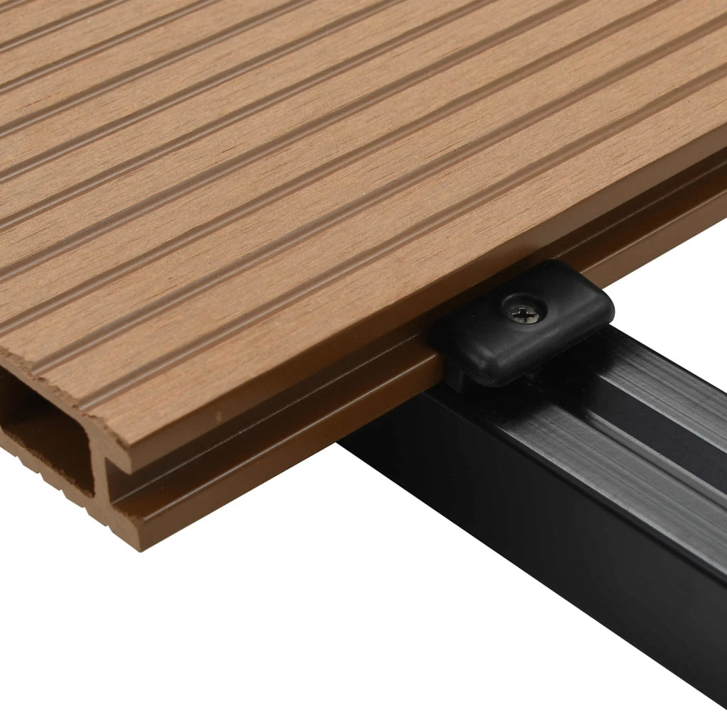 Pavimento da Deck 6 pcs Teak riciclato WPC 42046667