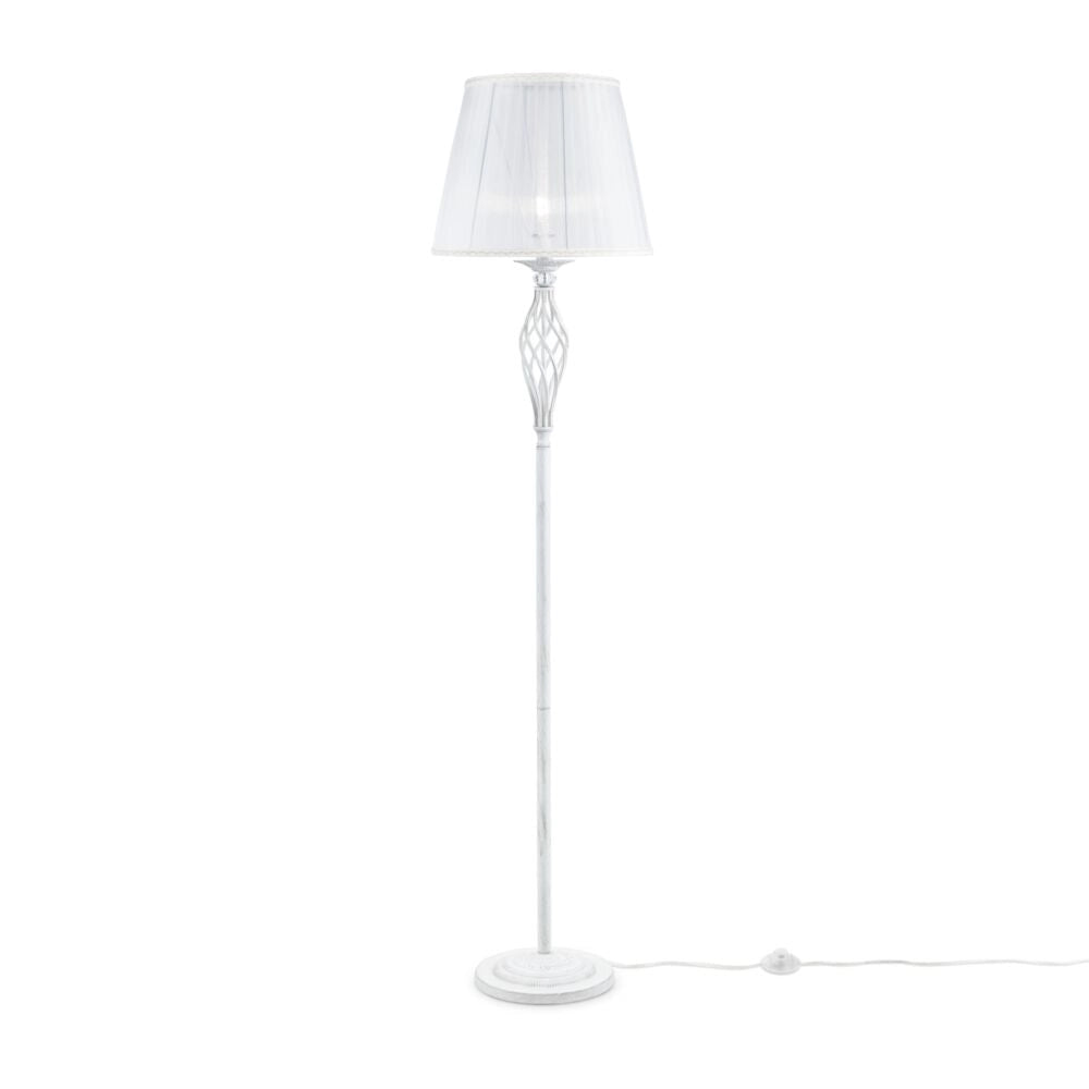 Lampada da terra classica Grace Maytoni bianca E14