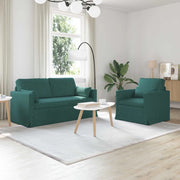 Set di divani 2 pcs Verde Scuro 158 x 78 x 80 cm Tessuto 3407540