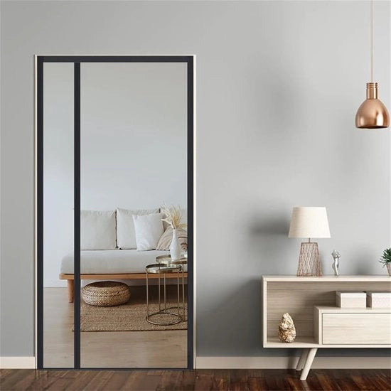 Deurgordijn magnetico - 110*220cm - Anti-zanzare - Senza foratura necessaria - Adatto per porte in legno, metallo, marmo, acciaio inossidabile, piastrelle ceramiche e altre porte in vetro - Deurgordijn anti-zanzare estivo - Apertura laterale