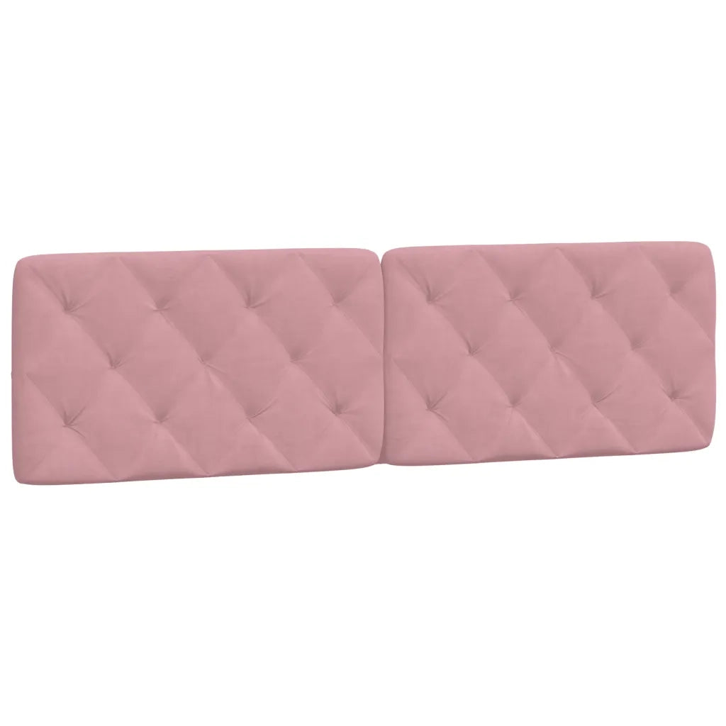 Letto matrimoniale | Letto per adulti | Giroletto con LED senza Materasso Rosa 180x200 cm in Velluto