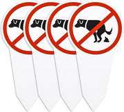Segnale per cani - Nessun segnale per toilet per cani - 4 pezzi - Nessun segnale per toilet per cani - Rifiuti di cani - Prato per cani - Segnale per cani e cani