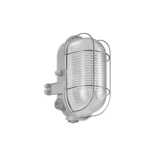 TARTARUGA OVALE 3 ENTRATE 195 MM E27 GRIGIO