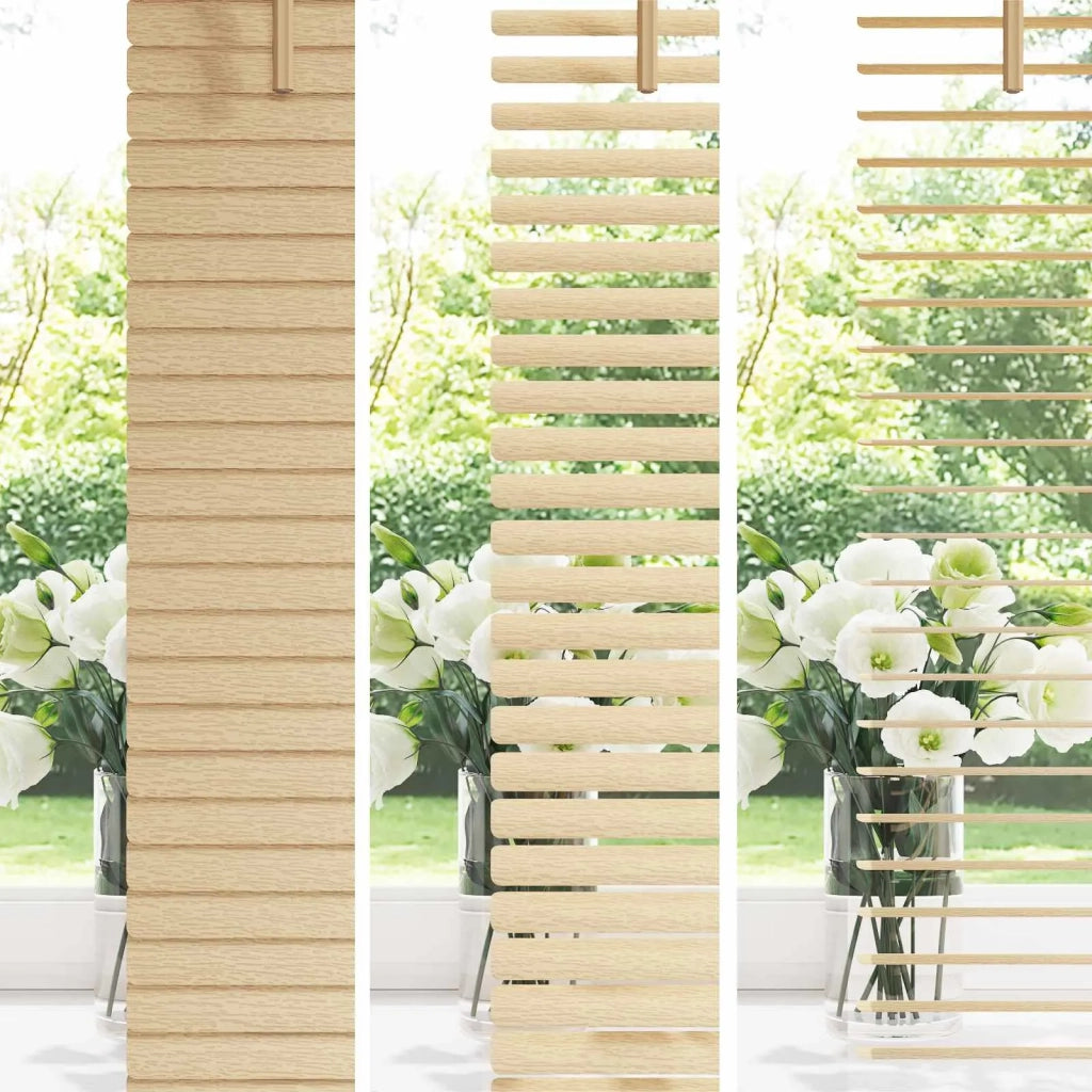 Tenda Veneziana | Tenda a lamelle Marrone Chiaro con Motivo 213 x 80 cm 25 mm PVC