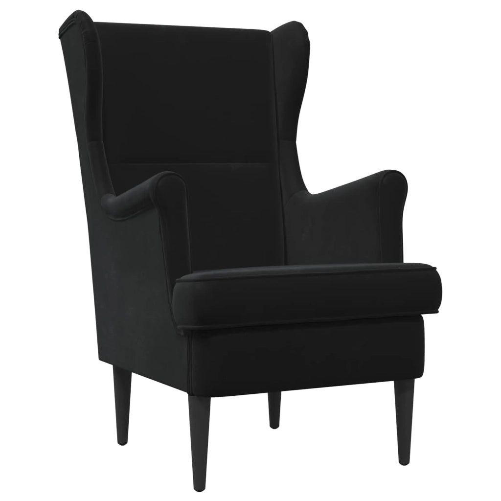 Poltrona | Sedia Relax Nero Velluto