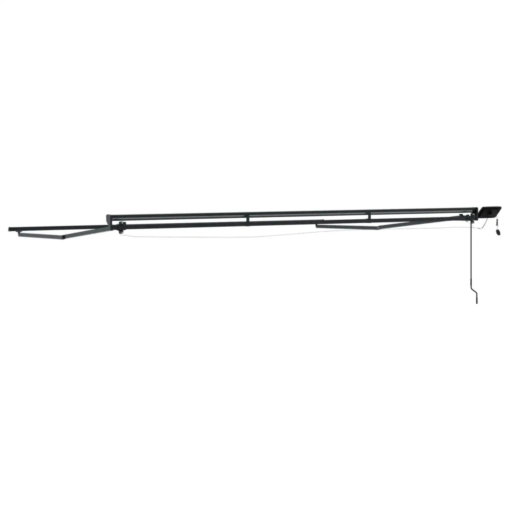 Cornice per Tenda Manuale con LED Antracite 4,5 × 3,5 m 42024815