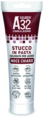 Rasaben STUCCO IN PASTA COLORATO PER LEGNO A32 NOCE CHIARO ml. 150 6.00 pz