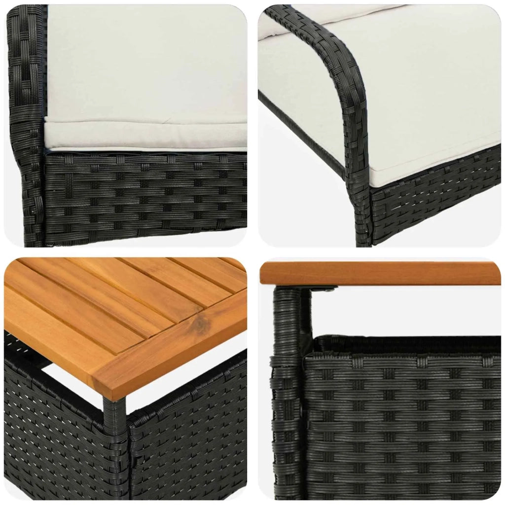 Set da giardino con cuscino acciaio 42025108