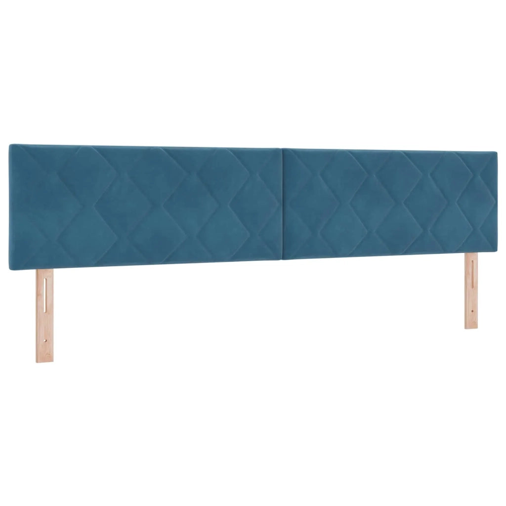 Letto Ottomano con Materasso e LED Blu scuro 200 x 200 cm 3457360