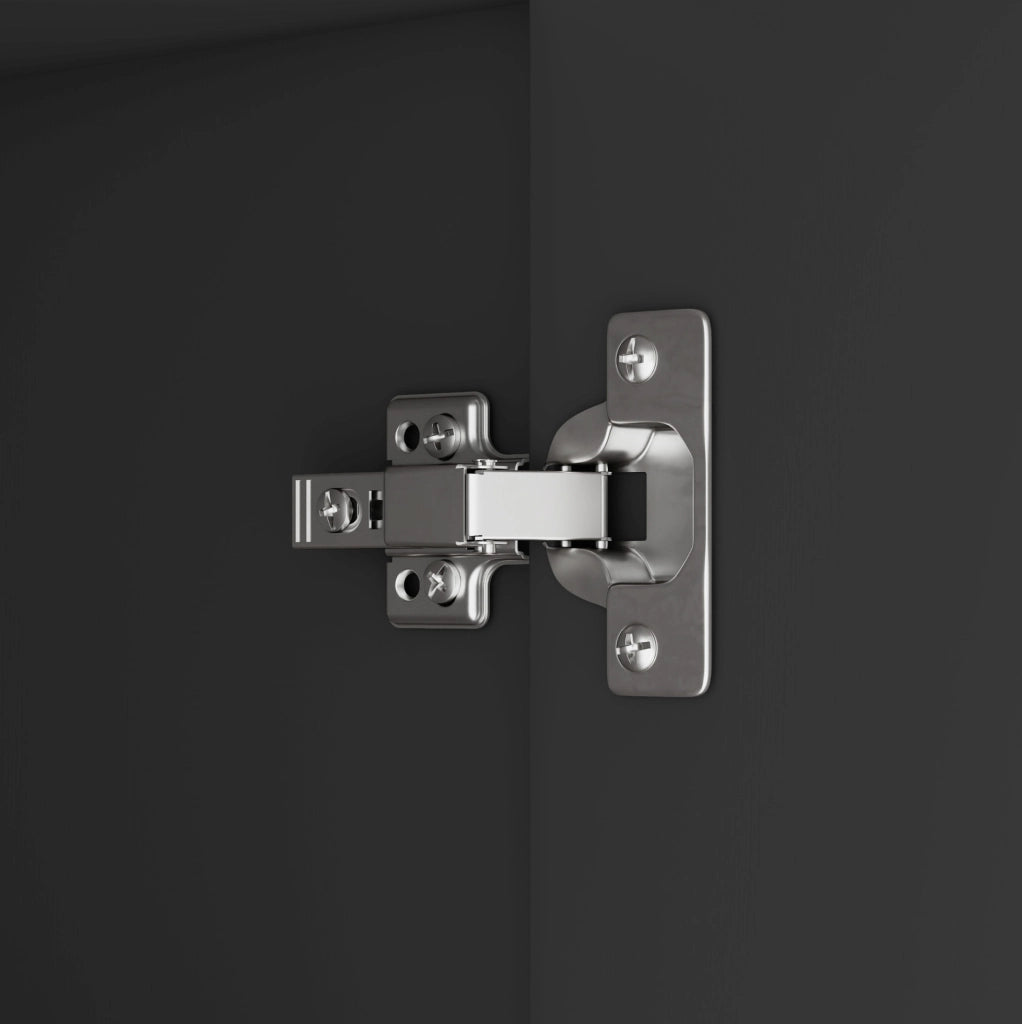 Mobile bagno 38x26x172.5 cm con cassetti e ripiani regolabili in MDF nero