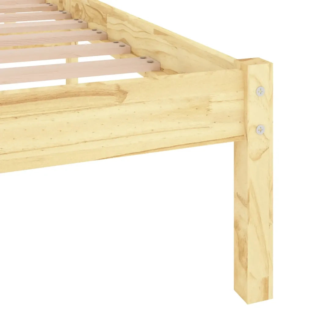 Letto matrimoniale | Letto per adulti | Giroletto in Legno Massello 150x200 cm King Size