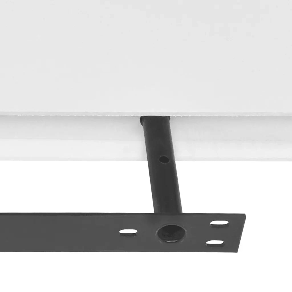 Mensole a Muro Bianche 2 pz in MDF per Libri/DVD 242183