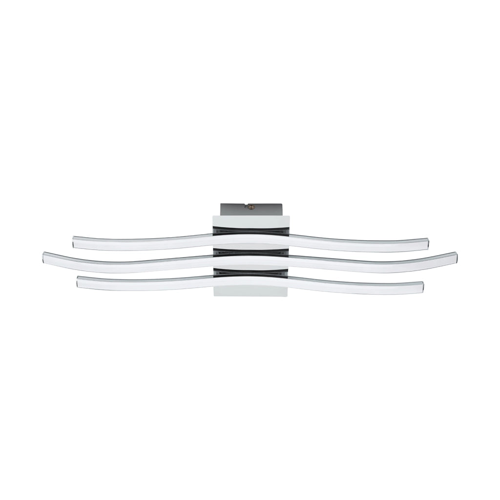 Plafoniera Moderna Roncade Led Alluminio Cromo H4,5Cm