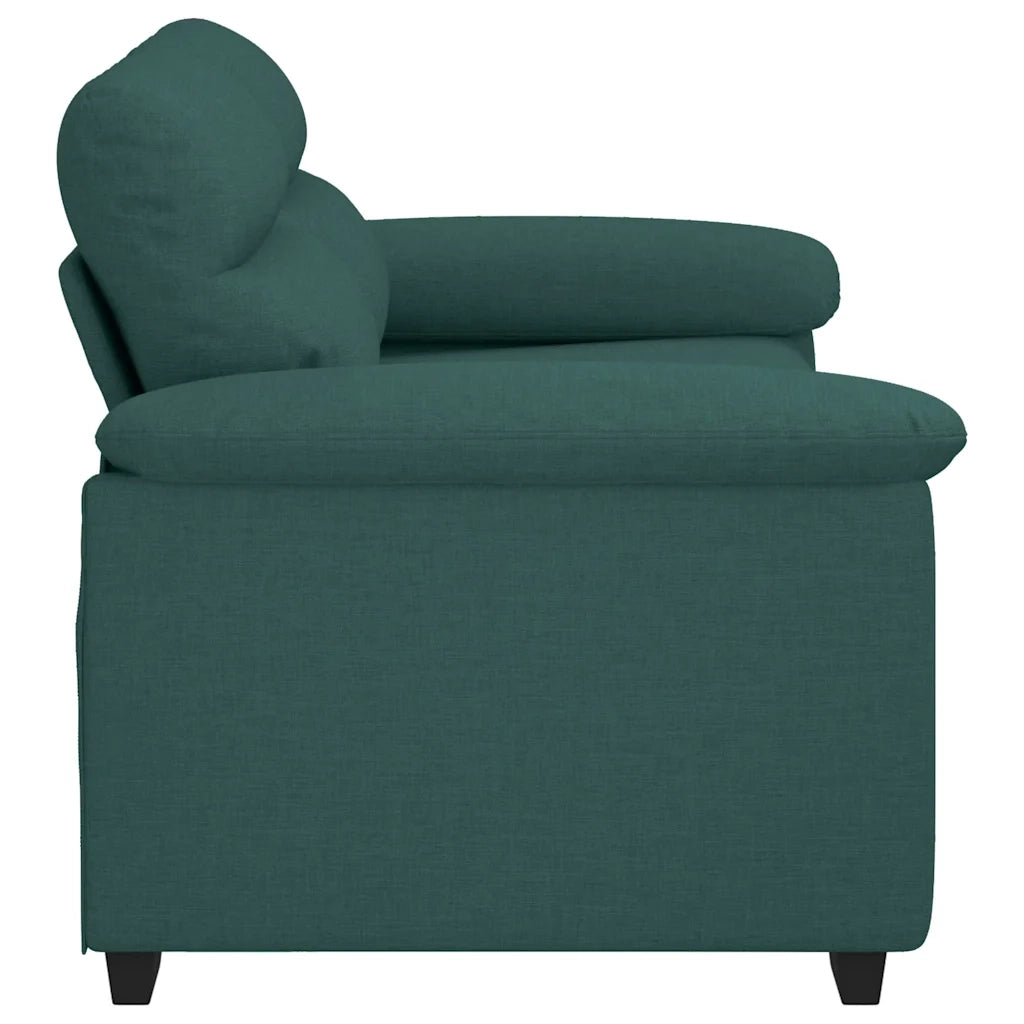 Divano a 2 Posti-Sofa 2 Posti Verde Scuro 120 cm in Tessuto 878982