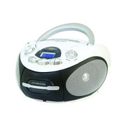 Lettore cd portatile majestic 112387 ah 2387r bianco e nero