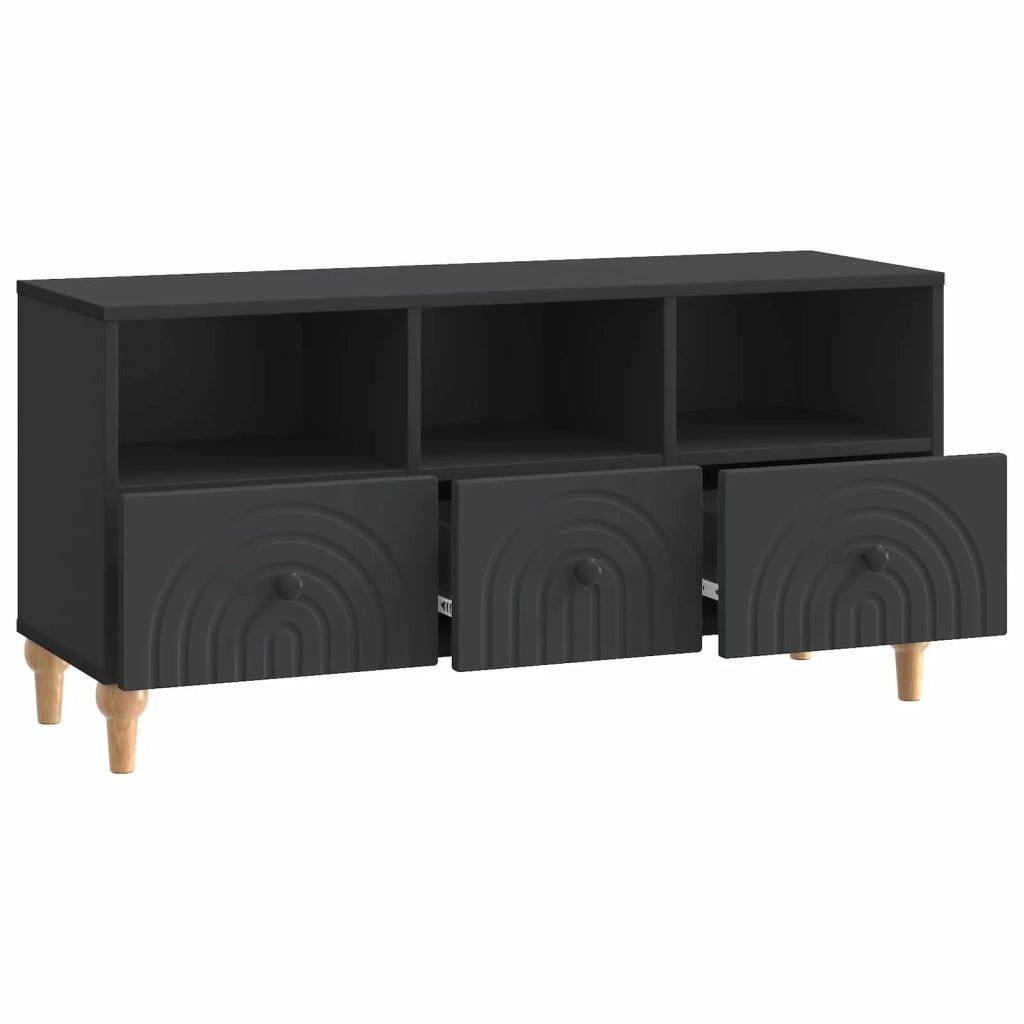 Mobile TV | Armadietto TV | Mobile Porta TV Nero 102 x 34,5 x 50 cm Legno ingegnerizzato