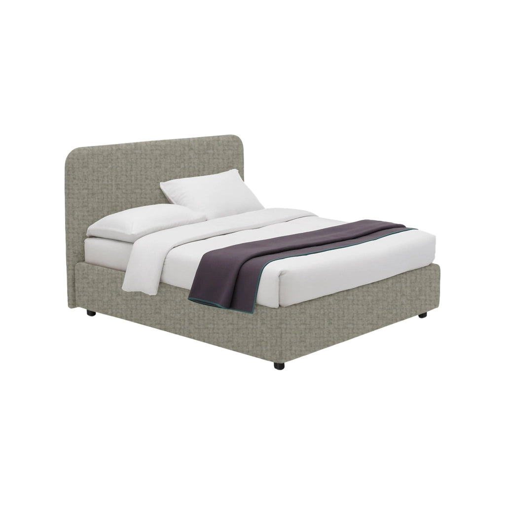 Telford, Letto Piazza e Mezza Sfoderabile Made in Italy, Grigio