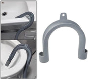 Supporto per tubo di scarico a forma di U - Ogni modello - Supporto per tubo di scarico - Adatto per lavatrici - 2 pezzi - Altezza 128 mm - Supporto per tubo di scarico