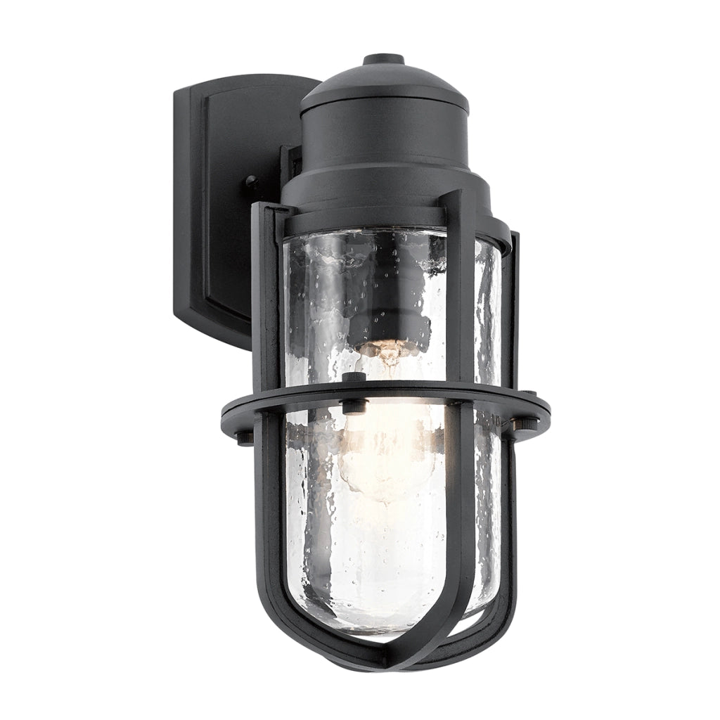 Applique esterna nero testurizzato E27 60W Suri Kichler