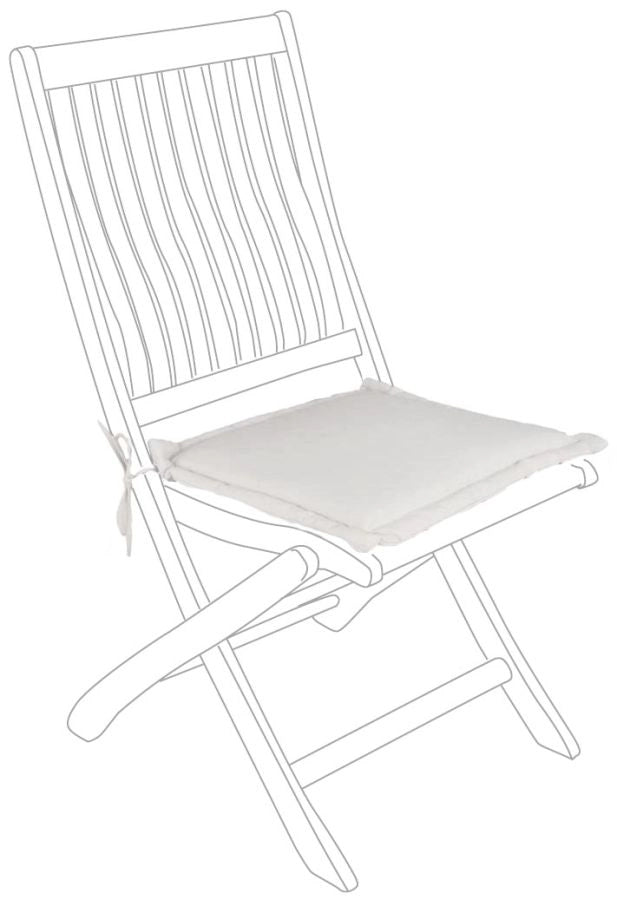 CUSCINO SEDUTA QUADRATO 42X42 NATURALE POLIESTERE IDROREPELLENTE SFODERABILE