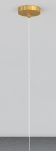 SOSPENSIONE OTTONE SAT. 1 LUCE VETRO GRANDE BRONZO 1193OS-SG-BR
