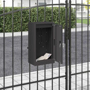 cassetta postalepastkastei Nero 30 x 20 x 55 cm Acciaio 874947