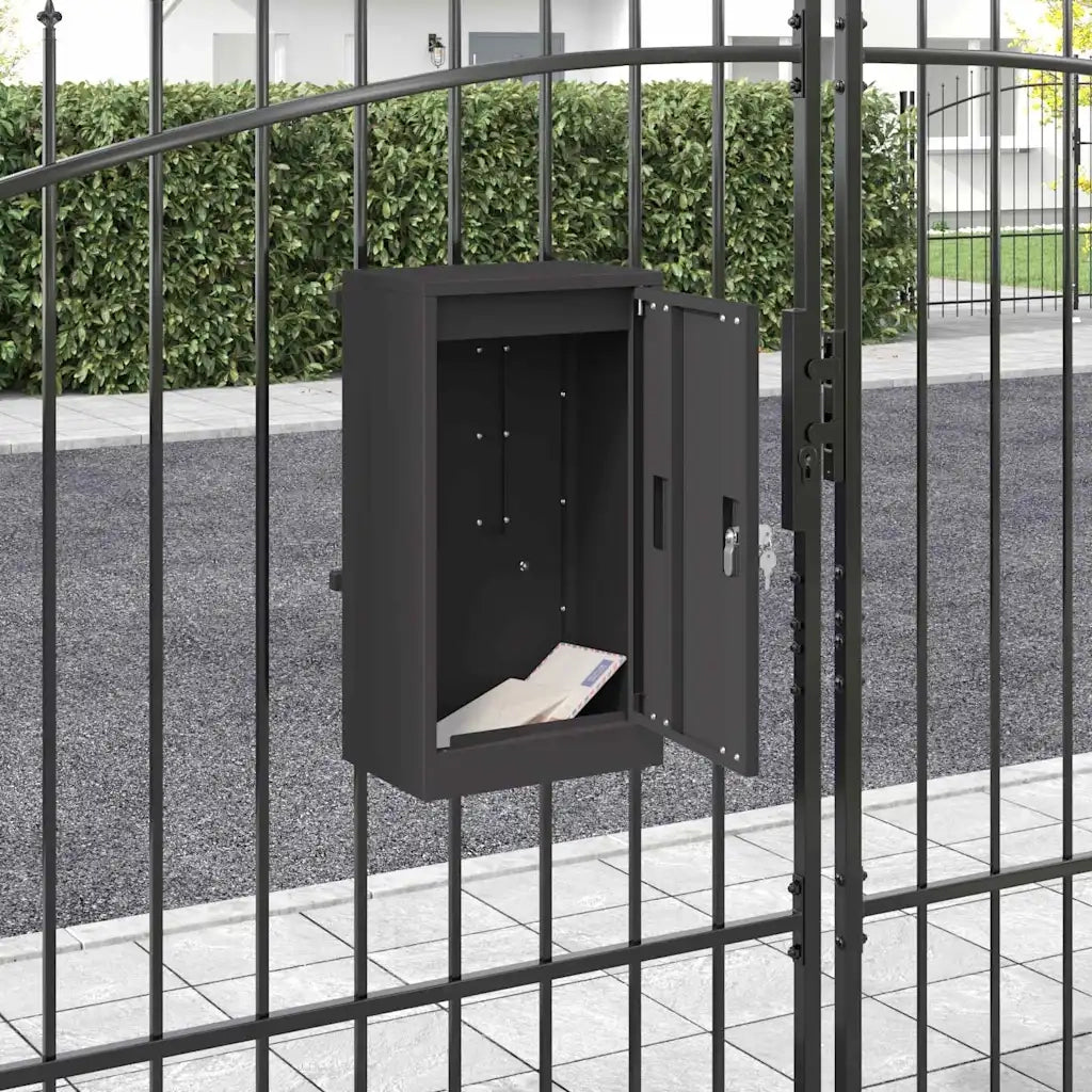 cassetta postalepastkastei Nero 30 x 20 x 55 cm Acciaio 874947