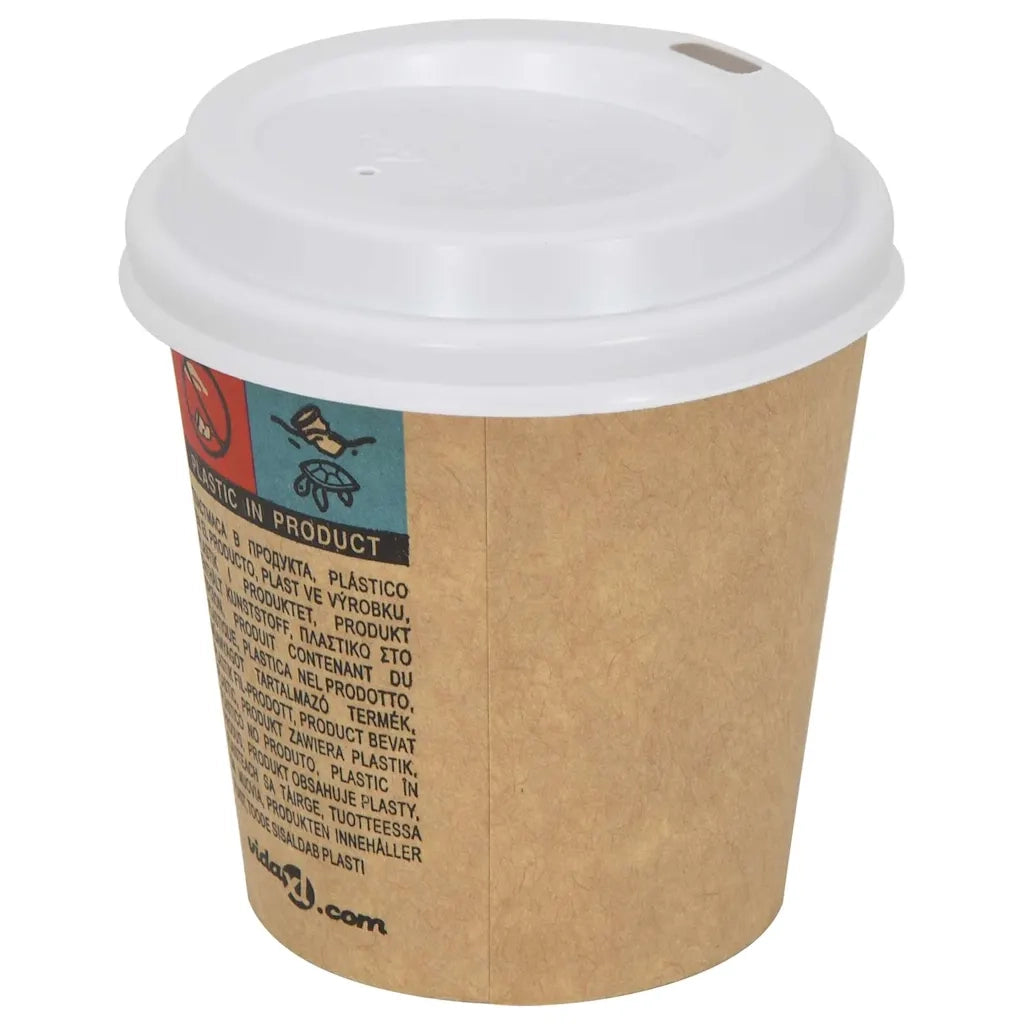 Coperchi Tazze da CaffÃ¨ Carta Ã˜60mm 4oz 1000 pz Plastica Bianca