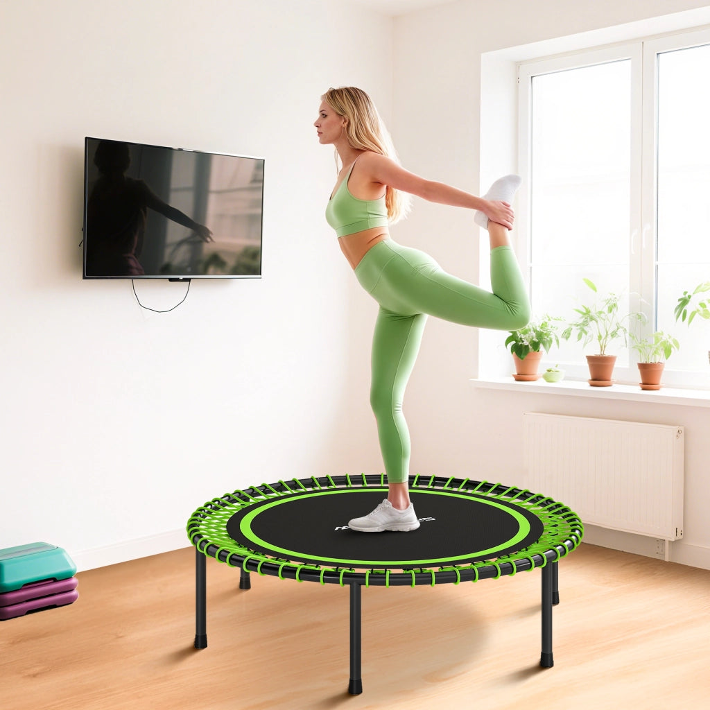 Tappeto Elastico Fitness ¨C Zephmum ¨C Verde e Nero ?114 cm