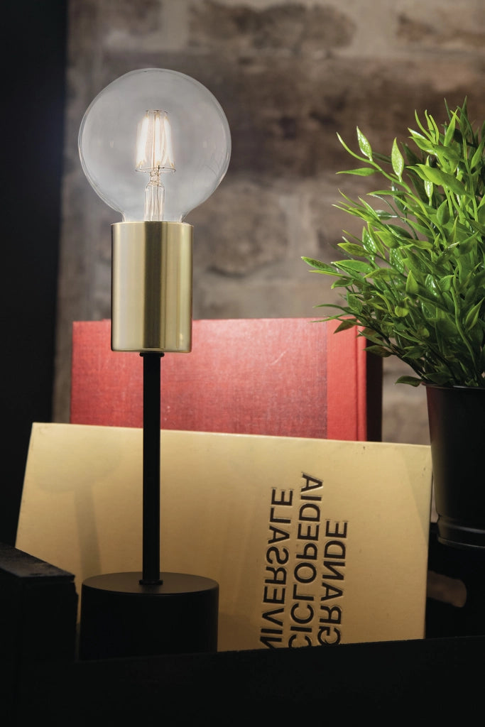Lampada da tavolo BLAKE nero/oro