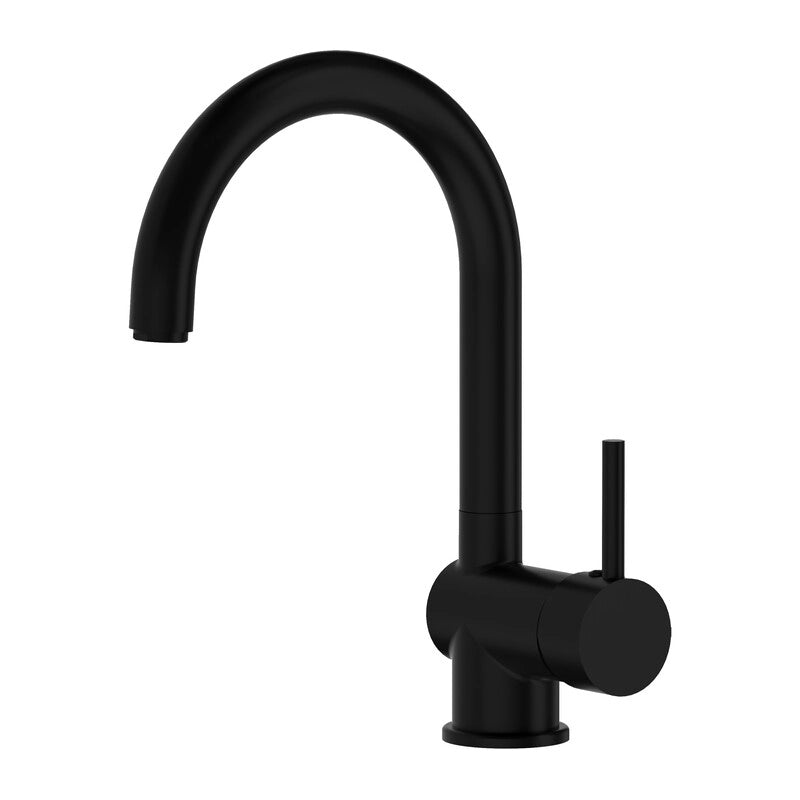 SERIE GEMINI MISCELATORE LAVELLO CANNA ALTA NERO OP