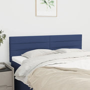 Testiera Blu 144x5x78/88 cm in Tessuto 346150