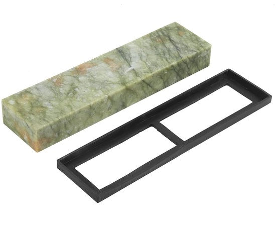 Pietra di affilatura per coltelli - Naturale - Pietra di affilatura in beryl - Robusta - Ideale per coltelli e forbici - Tipo di abrasivo fine - Ottima per la cottura hobby