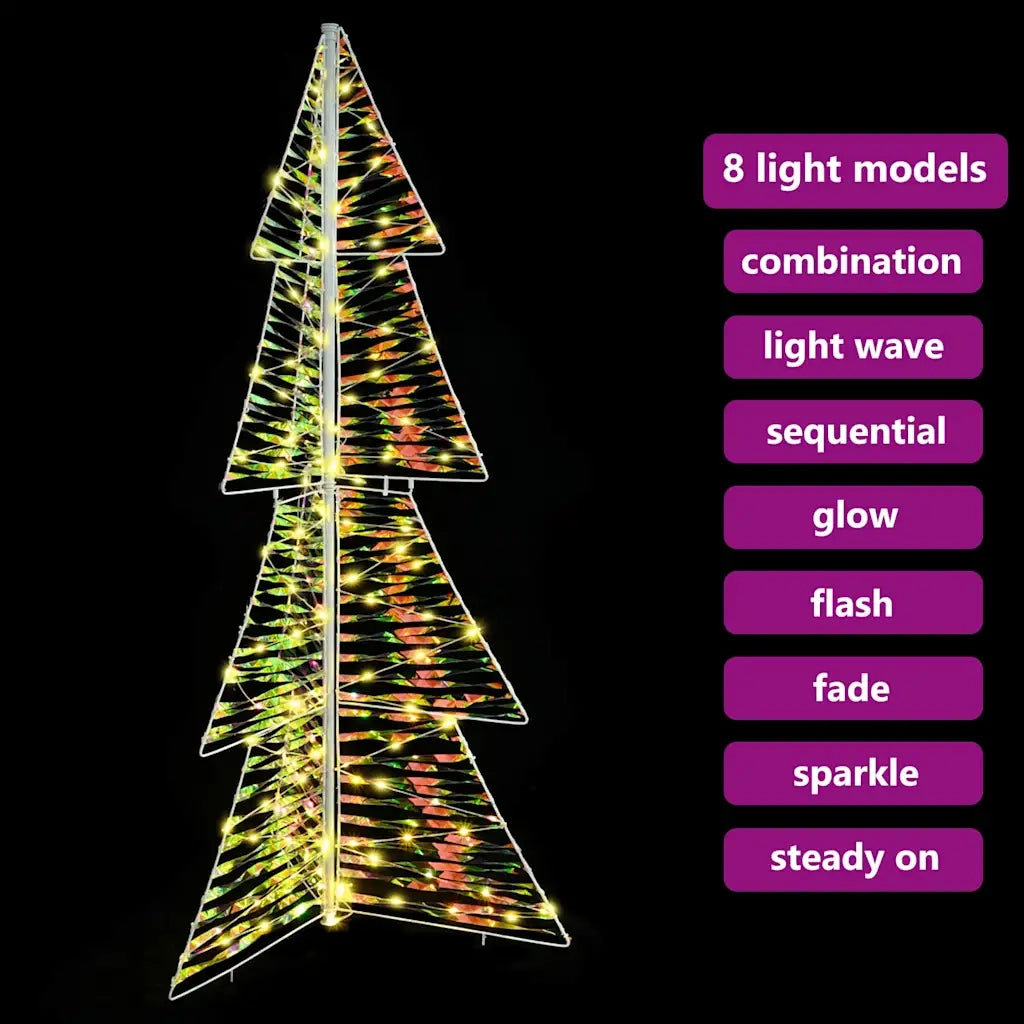 Albero di Natale con 160 LED Bianco caldo 150 cm PET 42019215