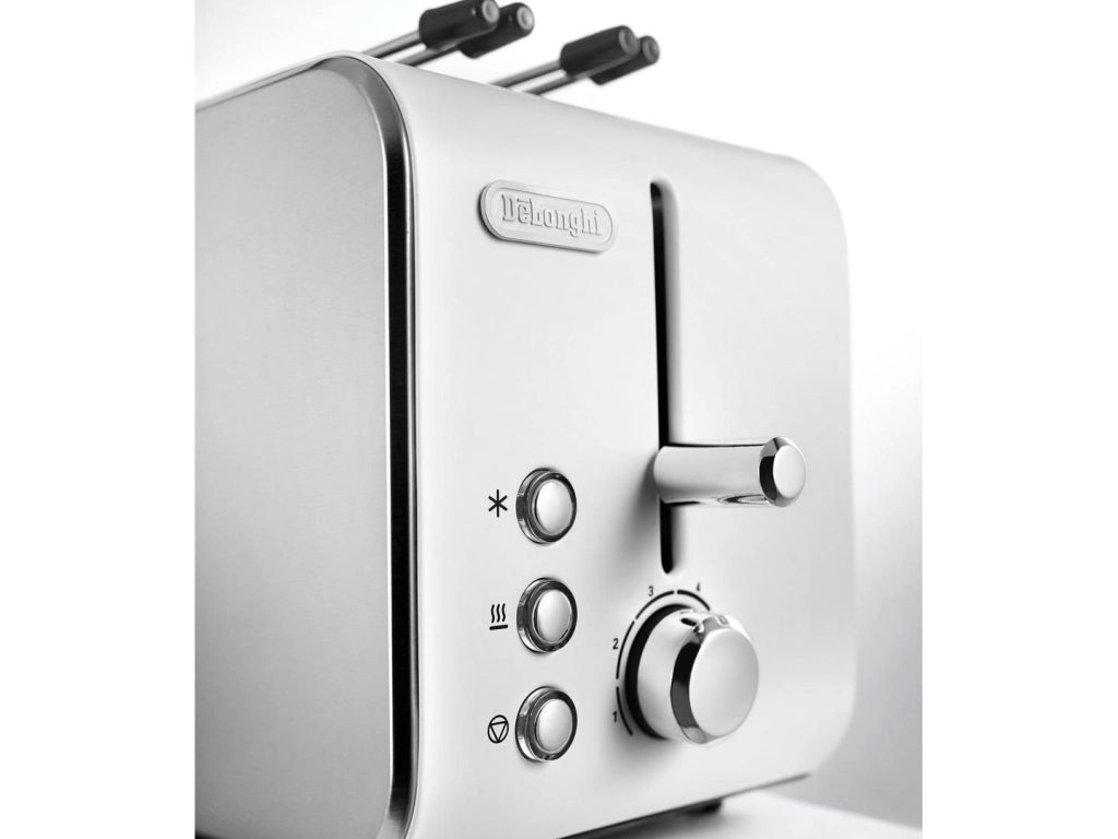 De’Longhi CTX 2203.W tostapane 2 fetta/e 550 W Argento, Bianco
