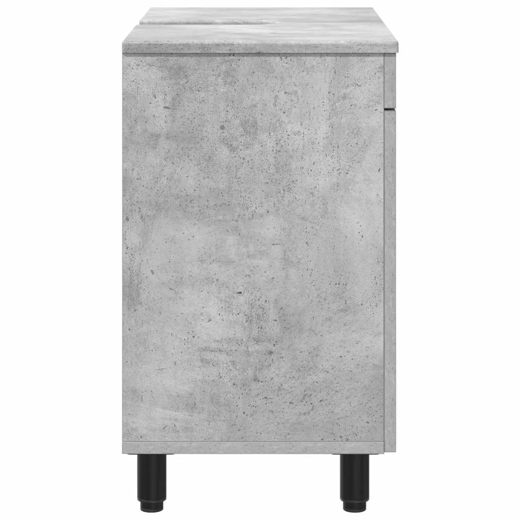 Mobiletto da bagno Grigio Cemento 60 x 35 x 60 cm 889398
