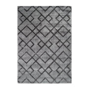 Tappeto di design Luxury 310 in viscosa antracite