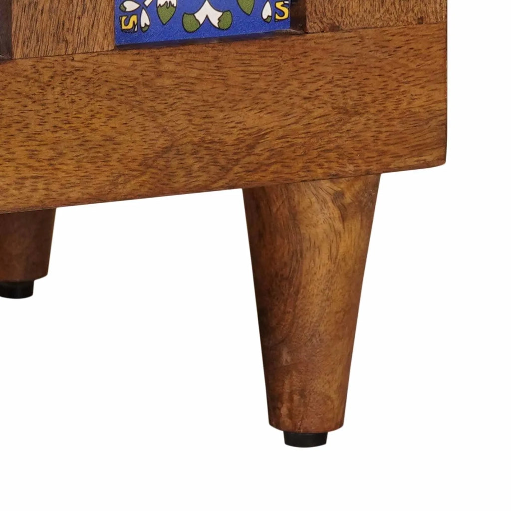 Comodino | Armadio da Notte | Mobiletto da notte con cassetto Marrone 50 x 33 x 62 cm