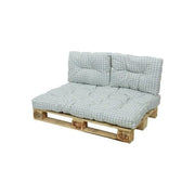 Agricola Home and Garden 878440 Pallet da esterno con materasso e cuscini Poliestere idrorepellente Cuscini sfoderabili e lavabili colore Grigio