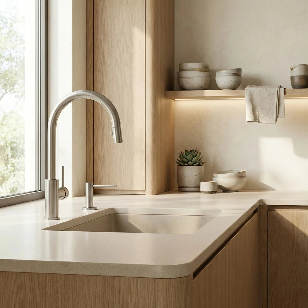 Dispenser Lavello Sapone Rea Erogatore Dex Brush Nickel
