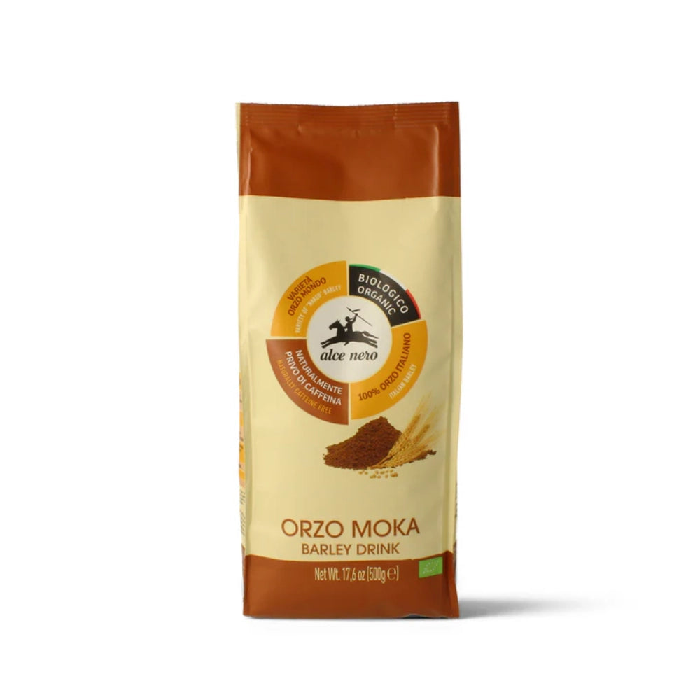 Orzo moka drink alce nero 500 grammi per bevande naturali