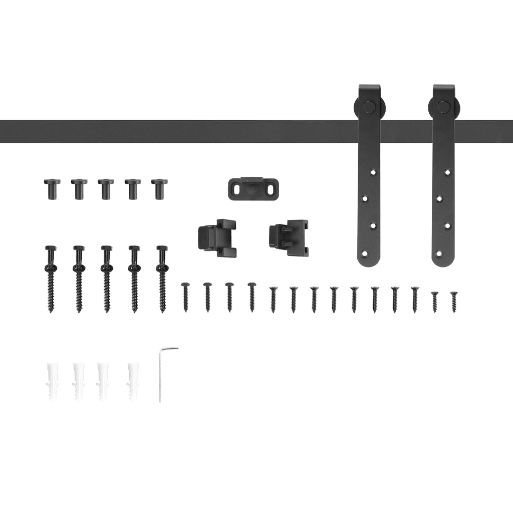 Sistema scorrevole per porte ¨C Minimal ¨C nero acciaio