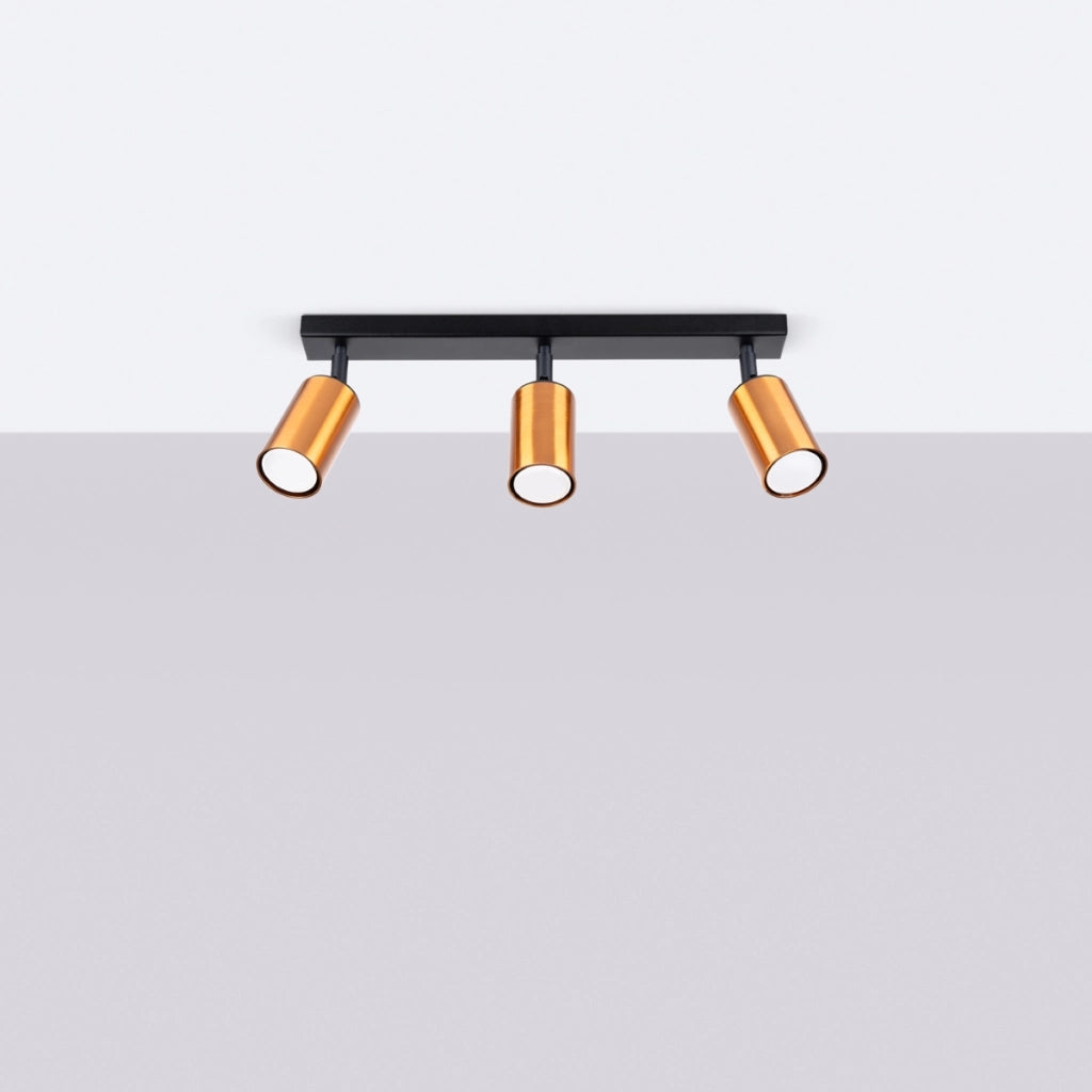 Lampada da soffitto WINX 3 nero/coop