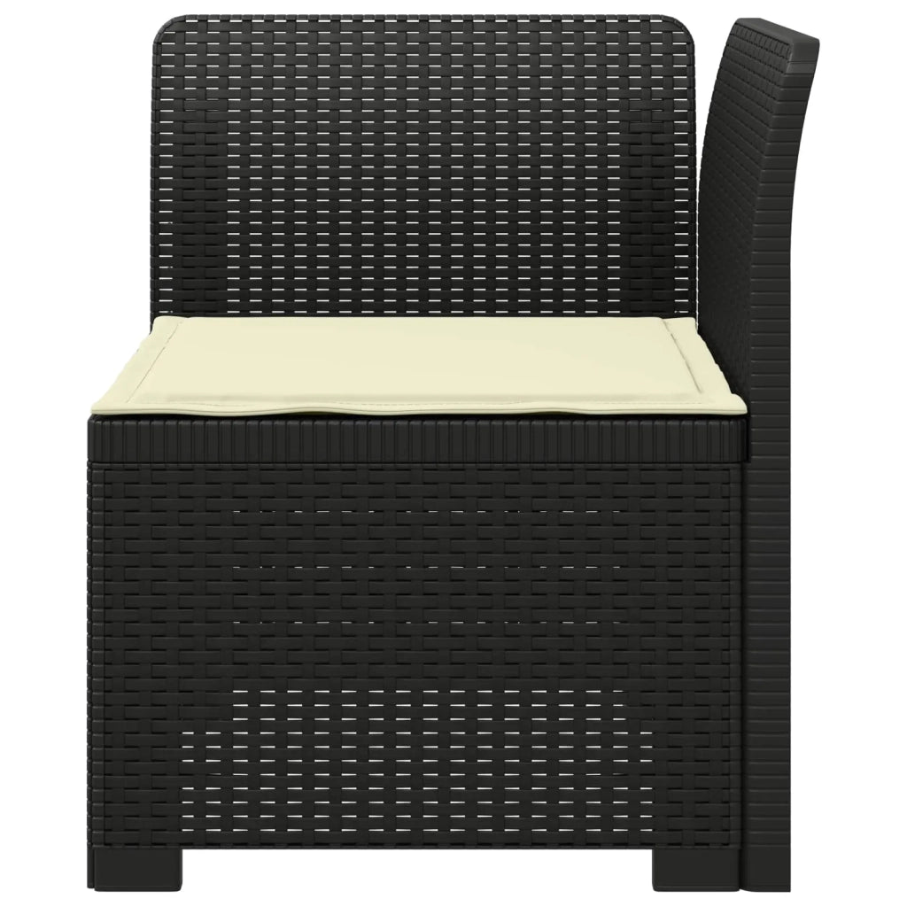 Divano da Giardino a 1 Posto con Cuscino Aspetto Rattan PP 8011816