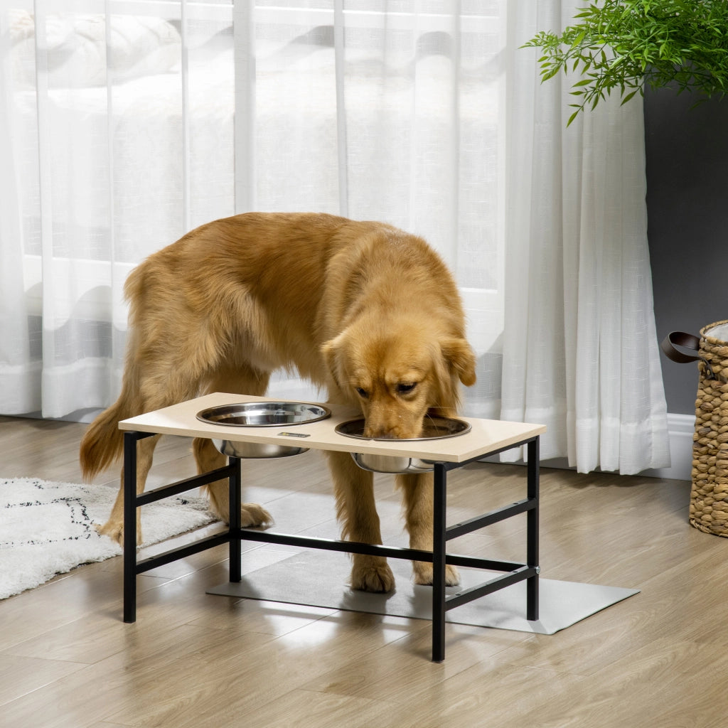 Ciotola per Cane Regolabile in Altezza ¨C zephmum ¨C Acciaio, 2 Pezzi, 11-32 cm
