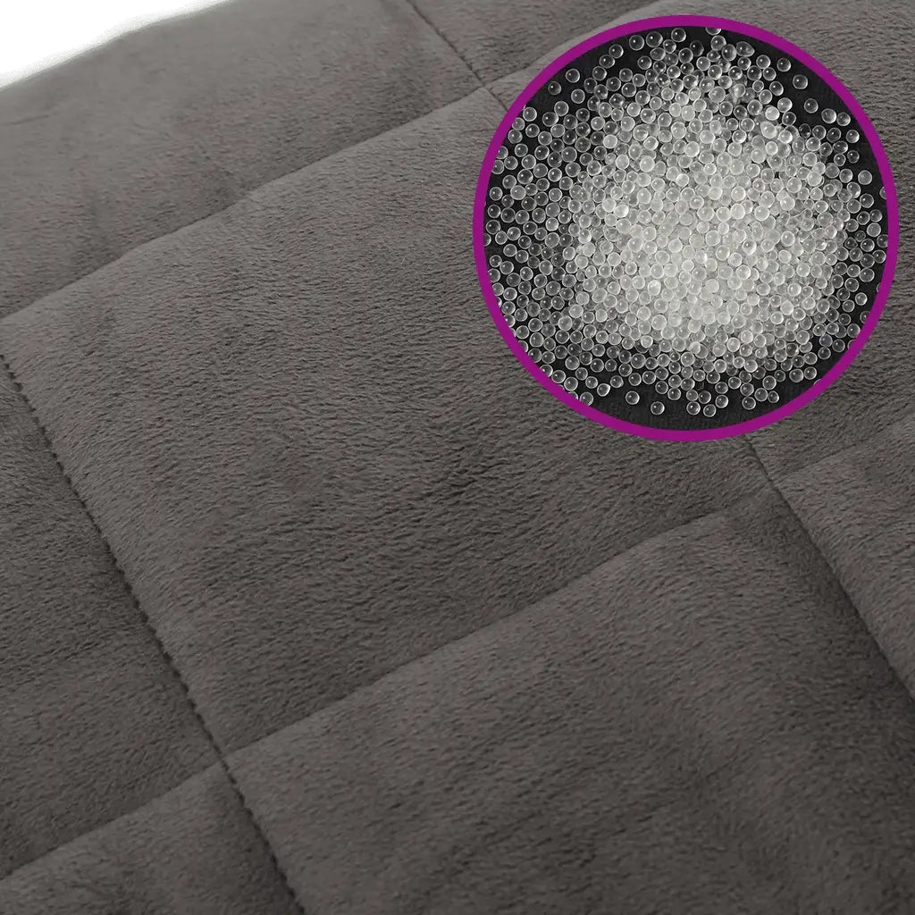 Coperta Ponderata Grigia 138x200 cm 6 kg Tessuto 350772
